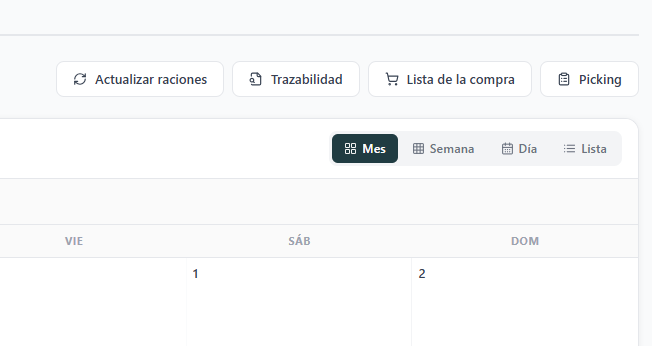 Picking, trazabilidad y lista de la compra en MindChef Colectividades