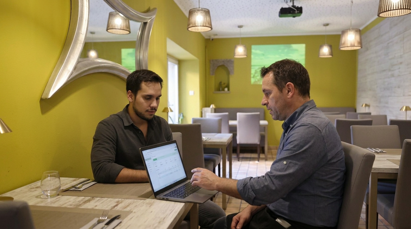 Sesión de puesta en marcha de MindChef con un restaurante